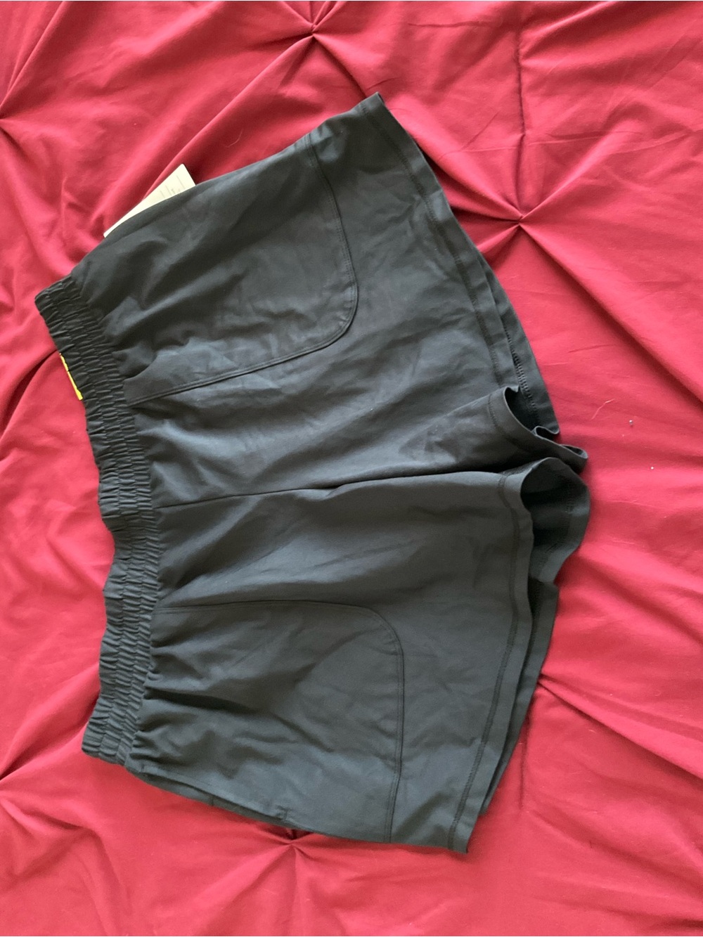all in motion Black Elastic-Waist Athletic Shorts